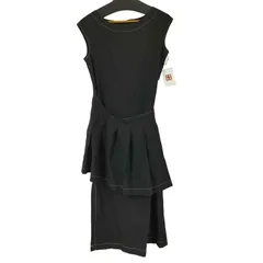 トリココムデギャルソン tricot COMME des GARCONS 90s AD1997 ステッチライン プリーツラップワンピース レディース 表記無 のサムネイル