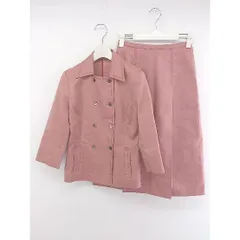 ◇ NEWYORKER ニューヨーカー ジャケット スカート セットアップ 上下 サイズ7 レッド系 レディース P  【中古】 【1208230007762】