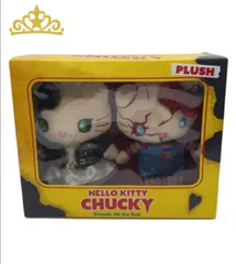 【再入荷】ハローキティチャッキーコラボ ぬいぐるみセット 692◇キティ チャッキー ぬいぐるみセット USJ 2018 ハロウィン