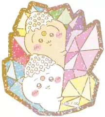 【中古】食玩 ステッカー・シール ちいかわ＆うさぎ 「ちいかわキラキラダイカットステッカー付きグミ」