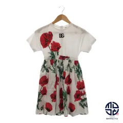 DOLCE&GABBANA ドルチェ&ガッバーナ フローラル 花柄 赤 白 レッド ホワイト ワンピース アパレル キッズ 子供服 サイズ11/12のサムネイル
