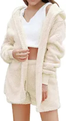 レディース パジャマ 冬 パジャマ レディース レディース パジャマ 冬 ふわふわパジャマ パジャマ 上下セット 前開き 衿付き ポケット付き 長袖 長ズボン あったか ふんわり 厚手 冬用 ルームウェア 部屋着 TFT6111