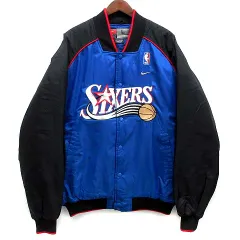 NBA 76ers シクサーズ 旧ロゴ サテン スタジャン 管理C562 NBA 76ers シクサーズ 旧ロゴ サテン スタジャン 管理C562