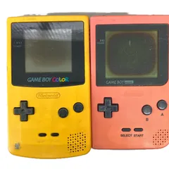 186000 ジャンク品 Nintendo 任天堂 ニンテンドウ Nintendo GAME BOY COLOR CGB-001  イエロー 2点まとめ売り