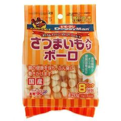 ドギーマン さつまいも入りボーロ １２０ｇ（１５ｇ×８袋） 犬 おやつ いも ６袋入り [エッグ] [120グラム (x 6)]