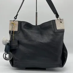 美品✨】ボーグラン JRA トートバッグ チャーム ロゴ金具 ワニ革 黒