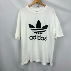 80s ADIDAS トレフォイルロゴ プリントTシャツ サイズ US L MADE IN USA 07062110 01