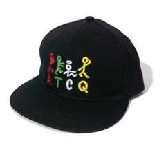 A Tribe Called Quest 正規品 キャップ  Stick Figures Logo ブラック ヒップホップ ラップ ATCQ Qティップ