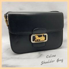 セリーヌ ショルダーバッグ ホースキャリッジ 馬車金具 鞄 黒 CELINE