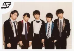 【中古】生写真(男性) SUPER★DRAGON/集合(5人)/横型・膝上・衣装黒白・センター田中・彪馬両手ポケット・背景ベージュ/「SUPER★DRAGON 7th ONEMAN LIVE TOUR Emotions」生写真セット 第7弾