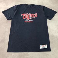 Majestic マジェスティック Twins ミネソタ・ツインズ ロゴプリント MLB NFL メジャーリーグベースボール アメフト アメリカンフットボール 海外チーム系 ゲームシャツ ゲームウェア ユニフォーム 古着