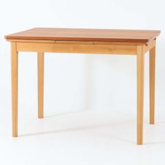 エクステンションダイニングテーブル 小ぶり チーク×ビーチ材 幅100cm デンマーク製 北欧ビンテージ家具 北欧家具 木製/DK17546