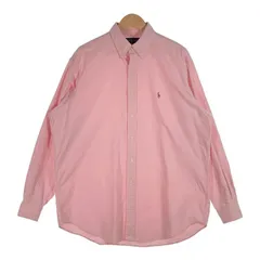 Ralph Lauren ラルフローレン BLAKE ボタンダウンチェックシャツ オックスフォード ピンク Size L