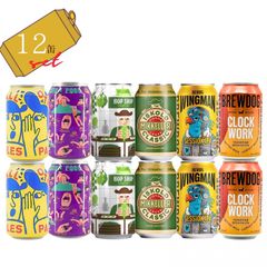 [12缶セット] 海外クラフトビール ミッケラー＆ブリュードッグ 缶ビール 6種飲み比べセット 330ml×12缶