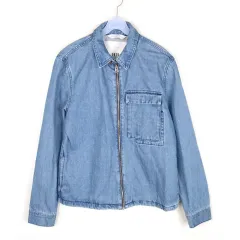 ZARA(ザラ) ジップアップ デニムジャケット メンズ S デニム CJ1334