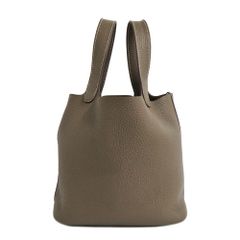 【名古屋】エルメス ピコタンロックPM 18 エトゥープ シルバー金具 トリヨンクレマンス B刻印 2023年製造 ハンドバッグ