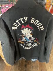 【XL】ブレイブマン ベティブープ BBB-2354 起毛プレーティング MA-1 フライトジャケット ミリタリー BRAVE MAN BETTY BOOP バイカー アメカジ メンズ