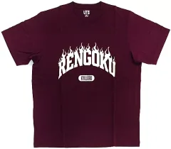 【中古】衣類 煉獄杏寿郎 グラフィックTシャツ レッド XLサイズ 「鬼滅の刃×ユニクロ 第2弾」