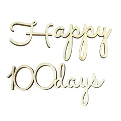 mamota レターバナー 木製 誕生日バナー ハッピーバスデー happybirthday ハーフバースデー 飾り ガーランド タペストリー フォト 写真 (100days B) [100days B]