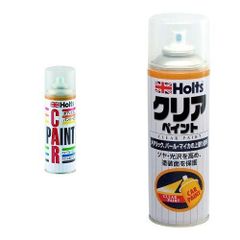 新品 ホルツ ペイントスプレー ホンダ NH788P ホワイトオーキッドパール上塗り 300ml & 上塗り塗料 クリアペイント A-4 300ml