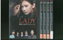 DVD LADY 最後の犯罪プロファイル 北川景子 全5巻 ※ケース無し発送 レンタル落ち ZR883