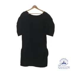 【訳アリ】 ワンピース 長袖 クルーネック カジュアル シンプル おしゃれ レディース ブラック 10 901-16127 送料無料 古着