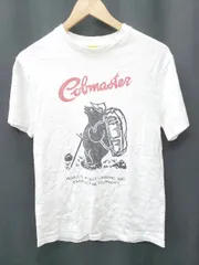 ◇ ⊂ Φ COBMASTER コブマスター 半袖 Tシャツ カットソー サイズM ホワイト系 メンズ P  【1407100017935】