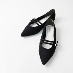 美品 シンプリシテェ Simplicite スエード パンプス M/ブラック シューズ アジャスター ベルト ローカット 靴 カジュアル【2400013512596】のサムネイル