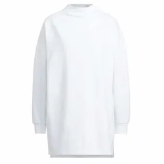 ★アディダス  adidas  新品 レディース 裏起毛 フリース スウェット 長袖 ワンピース チュニック Mサイズ [HM2779-M] 二 壱★QWER★