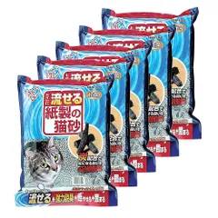 【新着商品】アイリスオーヤマ 紙製の猫砂 脱臭ペーパーフレッシュ 猫 砂 7L×5袋入 DPF-70