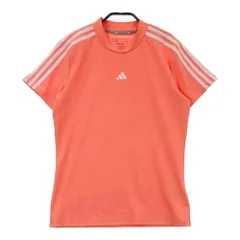 サイズ：L ADIDAS GOLF アディダスゴルフ HS9016 ハイネック半袖Tシャツ  オレンジ系 [240101498060] ゴルフウェア レディース ストスト