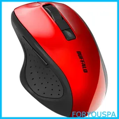 【在庫処分】バッファロー 5ボタン Bluetooth 5.0 Blue LED マウス レッド 戻る/進むボタン搭載 省電力 BSMBB305RD