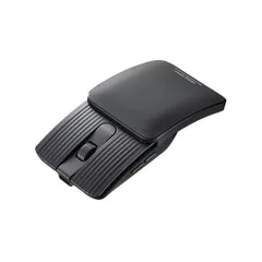 サンワサプライ 静音Bluetoothマウス 5ボタン スライドカバーで超コンパクトになる 充電式タイプ グレー MA-BBS526GY