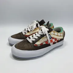 未使用に近い〇 VANS VAULT バンズ スニーカー OLD SKOOL CAP LX CHECKERBOARD 23.5 オールドスクール