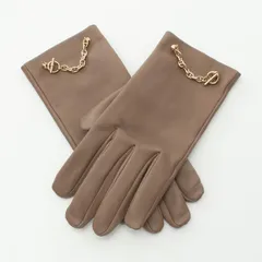 エルメス HERMES 手袋 シェーヌダンクル ブラック その他 グローブ レディース Used Aのサムネイル