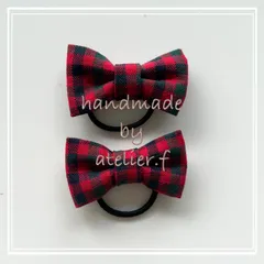 no136 atelier.f ファミリア　リバティ　ハンドメイド　リボンヘアゴム パッチンピン　ヘアピン