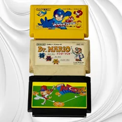 ファミコンカセット 3本セット ばら売り不可 ROCKMAN6 Dr.MARIO プロ野球ファミリースタジアム カセットのみ 昭和レトロ 任天堂 ニンテンドー