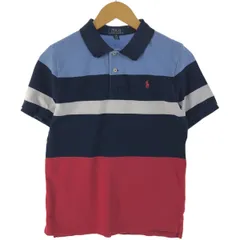 古着 ラルフローレン Ralph Lauren POLO Ralph Lauren 半袖 ボーダー ポロシャツ レディースM相当/eaa538182