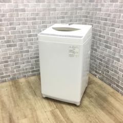 【リユース保証付き】 東芝 洗濯機 5.0kg AW-5G6(W)  縦型 クリーニング済み ひとり暮らし
