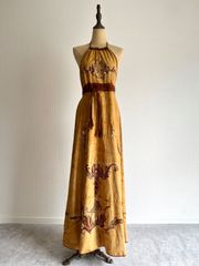 cotton batik wrap dress