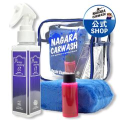 【ながら洗車】プラズマコーティングα 　120ml『 電撃走る。防汚性 』ポーチセット 犠牲膜で迷ったらコレ シリコーンレジン クロス シャンプーセット