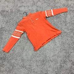 ☆ellesse☆エレッセ♪長袖シャツ♪テニス用♪オレンジ♪(M)