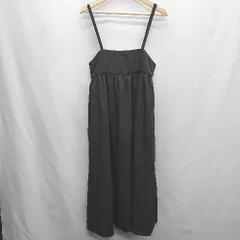 ◇ ⊂ natural couture ナチュラルクチュール キャミソール 膝丈 ワンピース サイズM ブラック レディース E  【1410100003365】のサムネイル