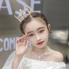子供 髪飾り アクセサリー ティアラ ヘッドドレス ジュニア フォーマル カチューシャ パール キラキラ 花嫁ヘッドドレス 卒業式 和装 洋装 パーティー髪飾り プリンセス ヘアアクセサリー 撮影 発表会 結婚式 入学式 成人式 披露宴HZQ8073