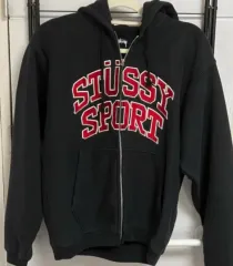 ❗️期間限定SALE❗️ステューシー ブロック スポーツ ジップ フーディ 黒M STUSSY ステューシー STOCK DSM N.Y. ZIP HOOD HOODIE パーカー