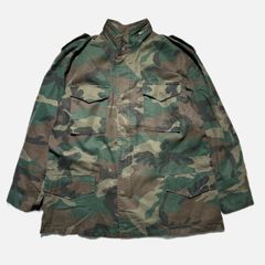 ミリタリージャケット フィールドジャケット M65 カモ柄  古着 【UR-0052】