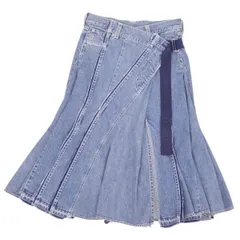 美品 サカイ Sacai スカート フレアスカート デニムスカート 無地 ボトムのサムネイル