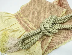 【京松】【着物】 和装小物 帯締め 帯揚げ セット 帯締 帯揚 振袖用 総絞り 丸組 金糸 24W-5308