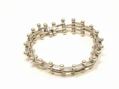 メキシカン ビンテージ ユニーク デザイン MEXICO 925 スターリング シルバー ブレスレット 33g レトロ オールド 30s 40s 50s 60s 70s 80s