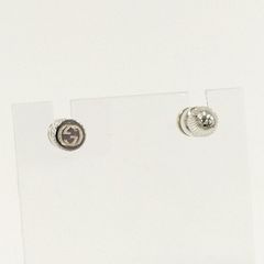 GUCCI ピアス インターロッキングG ボール スタッド Ag925 シルバー